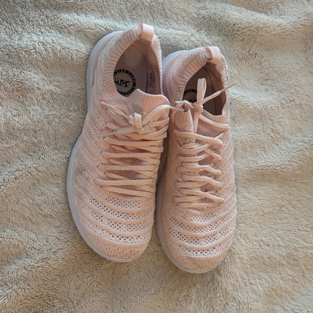 APL Light Pink Knit Sneakers
